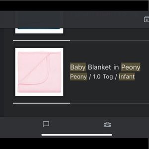 Kyte baby peony baby blanket